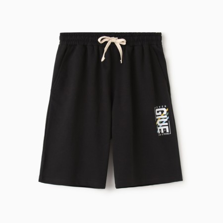 Male shorts, black color, size 54