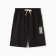 Male shorts, black color, size 54