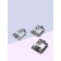 A set of legs for a sewing machine, brown, 6/9/25 mm, for double hem, 3 pcs.