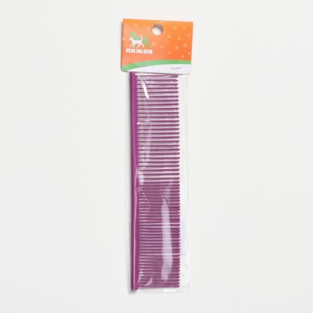 A comb for wool with galvanic coating, 18.8 x 4.2 cm, purple-3