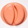 Double -sectional plate, caramel color