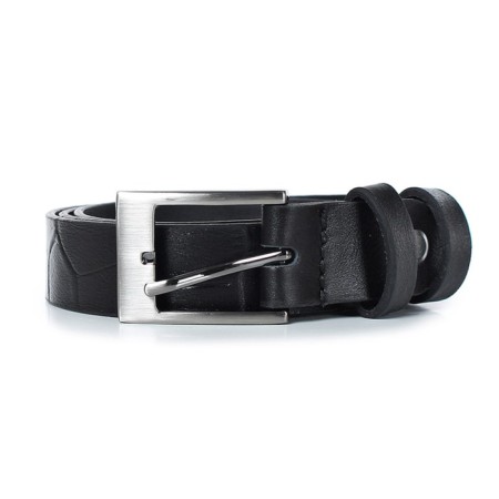 Belt belt children's genuine leather 46522 Black 85x2.5x0.3 cm