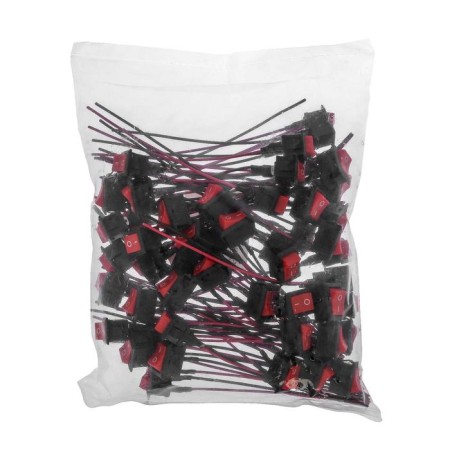 Keyboard switch with fixation, wire 10 cm, red-4