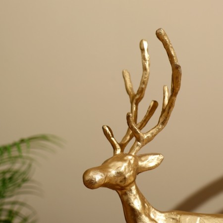 Souvenir "Deer" Polim. Smol, manpower tree 26.5x13x36 cm-7