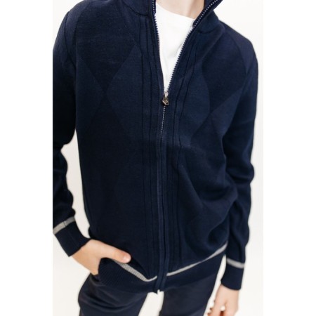 Jumper for boys, height 110-116 cm, dark blue color-7