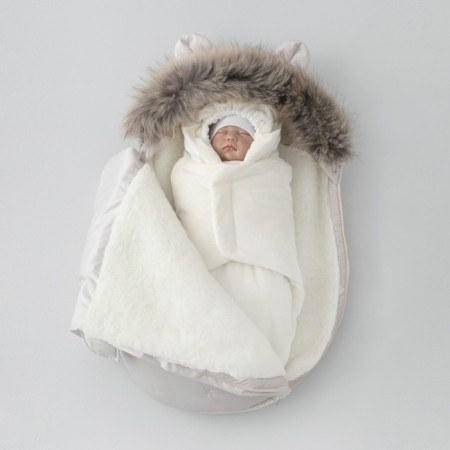 Set for discharge Winter Kinderlitto "New Orsetto", 5 items, height 56-62 cm, color milk-6