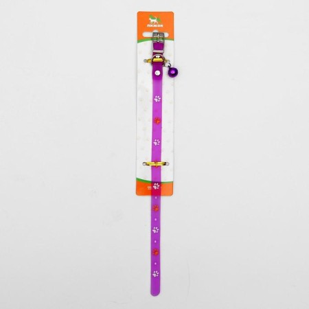 A collar of frost -resistant soft plastic "Paws", 28, 5 x 1 cm, a mix of flowers-5