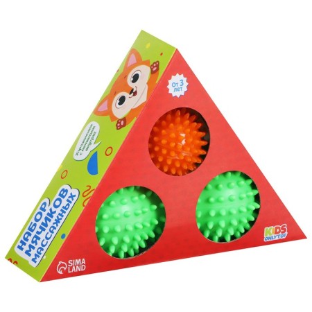 Set of massage balls Onlytop "Pyramid": 2 pcs.-4