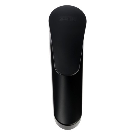 Zein Z3657 sink mixer, single-leaf, pouring height 9 cm, ABS plastic, black-1
