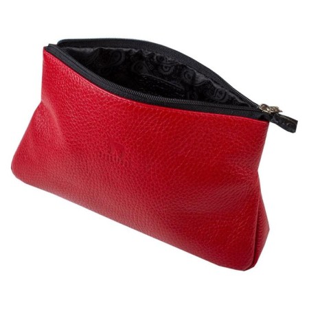 Cosmetic bag with lightning, red color-1