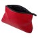 Cosmetic bag with lightning, red color
