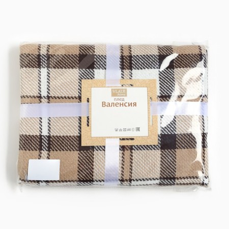 Valencia plaid 140x200cm, 03/Babble, White/Dog/Cor, HL 50%, PE 30%, pan 20%-3