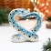 Souvenir "Snake Love", 10 cm, porcelain