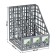 Settlement, vertical, 3 compartments, gray, gray