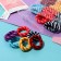 Hair elastic band "Mahrushka" (set of 36 pcs) stripes, 5 cm, mix