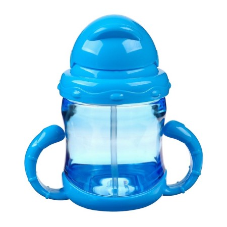 Children's stroke with silicone tube, 200 ml., With handles, color mix-3