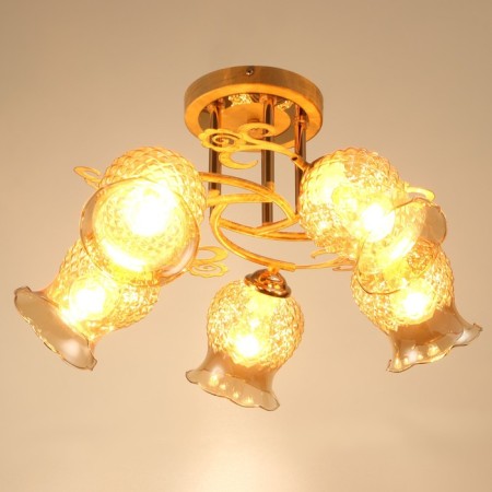 Frezi chandelier 5he27 40W gold 58x58x28 cm Bayerlux-1