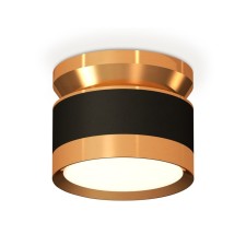 Lumber of the overhead Ambrella Light, XS8102060, GX53 LED 12 W, color black sand, yellow gold