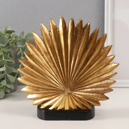 Polystone souvenir "Little Hothey - Prayer. Palm leaf" Gold and black 18x9x18 cm-2