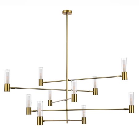 Ceiling Ceiling ST LUCE. SL1239.303.10. Vitra. 10x5 watts, G9, 4000k, 125x125x13 cm, brass color