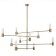 Ceiling Ceiling ST LUCE. SL1239.303.10. Vitra. 10x5 watts, G9, 4000k, 125x125x13 cm, brass color