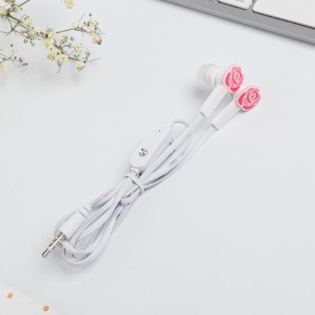 Vacuum headphones in the March 8 package, with a microphone, 1.2 m, 10 x 15 cm-4