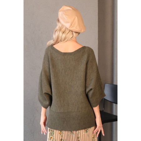 Female jumper, size 46, khaki color-3
