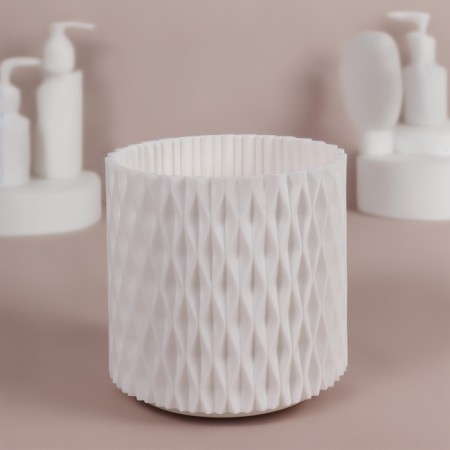 Storage organizer, rotating, 5 sections, d - 11.5 cm, white color-2