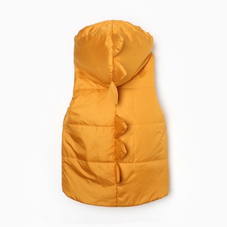 Children's vest, mustard color, height 110 cm-3