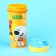 Children's bottle "Mi-Mi-Mim", 400 ml., With a loop, yellow color