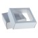 Box the team without printing a lid is a white one with a window 14.5 x 14.5 x 6 cm