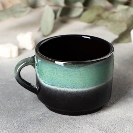 Porcelain cup Verde Notte, 200 ml-1