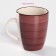 Mug ceramic shade "Sea World", 360 ml, burgundy color