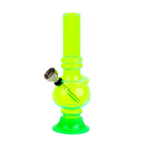 Bong, H-15 cm, "drop", acrylic, green-1