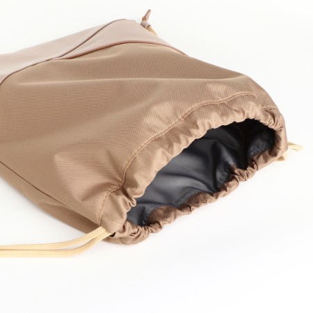 Shoe bag, cord department, textura, colorful/beige color-6