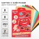 Cardboard color with sparkles, A4, 8 sheets, 8 colors, non -moped, bilateral, in the folder, 250 g/m², cars
