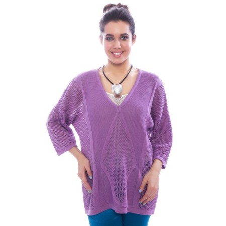 Female jumper, size 48, lilac color