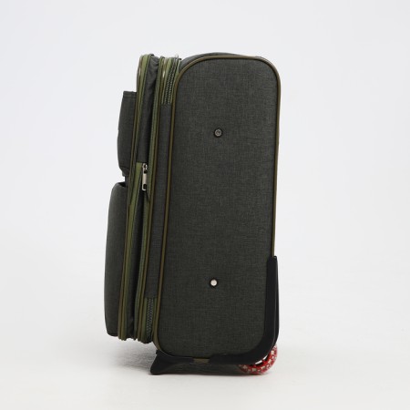 Small suitcase 20 "on lightning, code castle, with extension, khaki color-3