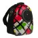 Backpack for carrying animals "strokes", with a viewing window, 32 x 22 x 43 cm, white