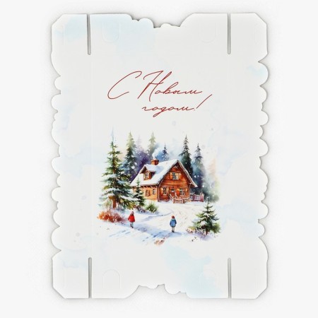 Box for Makarun "Winter", 17 x 12 x 3 cm, new year-6