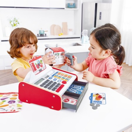 Set of game "Wooden Cashier", with light and sound-16