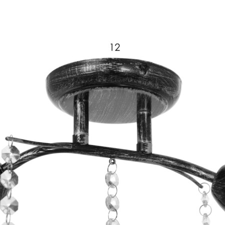Adele chandelier 2x40W E27 Black 48x46x17 cm-6