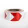 Reflective tape, self-adhesive, red-white, 5 cm x 25 m