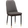 Stool on a metal frame Flor metal/eco -leather, black/gray/brown 43x50x83 cm