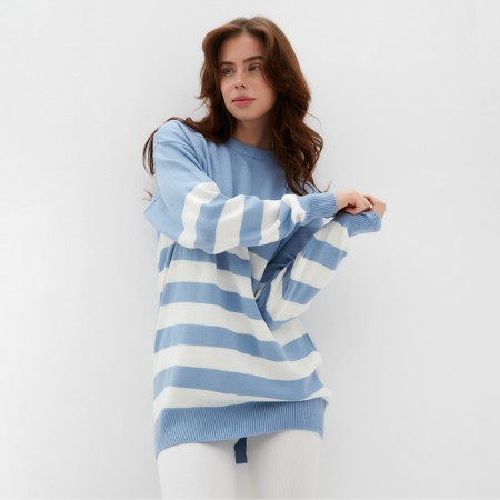 Jumper female minku: Casual Collection Ecrury/Blue, size 52-2