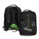 School backpack, 39 x 26 x 19 cm, Grizzly, ergonomic back, laptop department, black