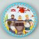 A set of paper plates, three heroes, d = 18 cm, set 6 pcs.