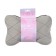 Car gift, a bone, on a headrest, "for you", velor, beige, 16 x 24 cm