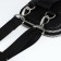 Male bag over the shoulder, Textura, artificial leather, black color