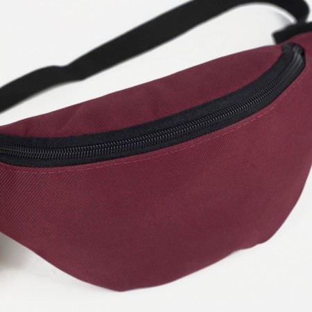Lightning waist bag, burgundy color-2